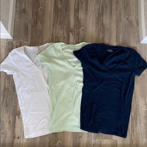 J. Crew V Neck Tee Vintage Cotton Bundle